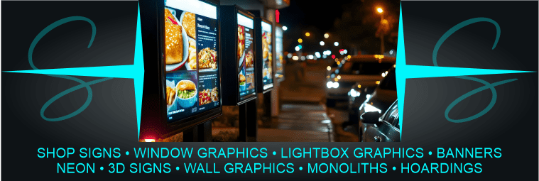 SKETCHERS GRAPHIC DESIGN SHOP SIGNS